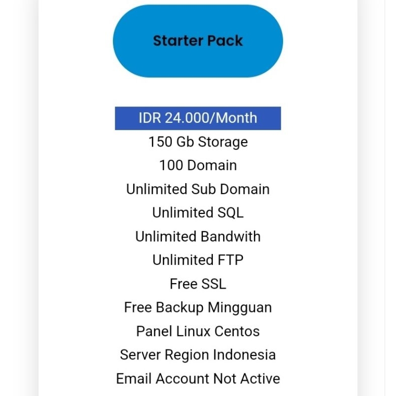 002) Hosting Unlimited Indonesia [bisa diperpanjang] hosting bulanan