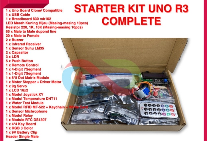 007) Kit Uno R3 Lengkap Stater Kit (iOT)